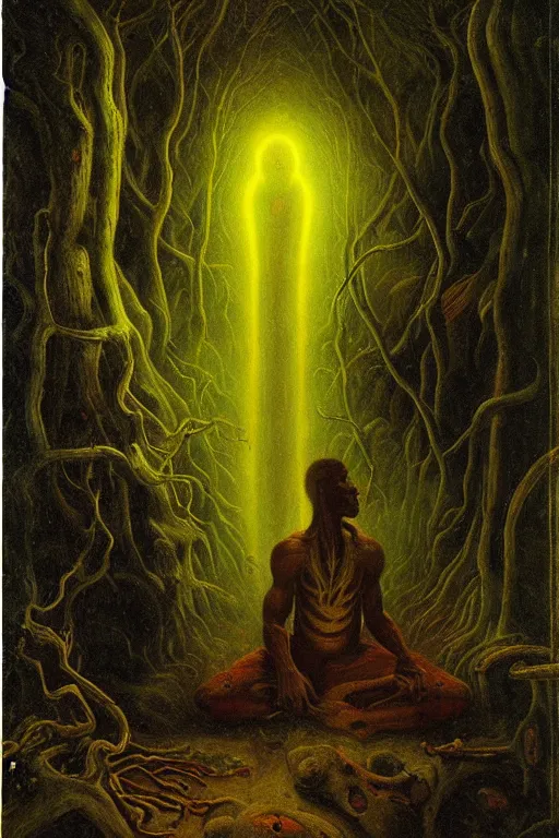 Prompt: The Ayahuasca Spirit, by Carl Gustav Carus