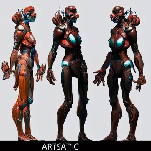 Prompt: concept art, stylized proportions, human character, large shoulders, long legs, science fiction, trending on artstation