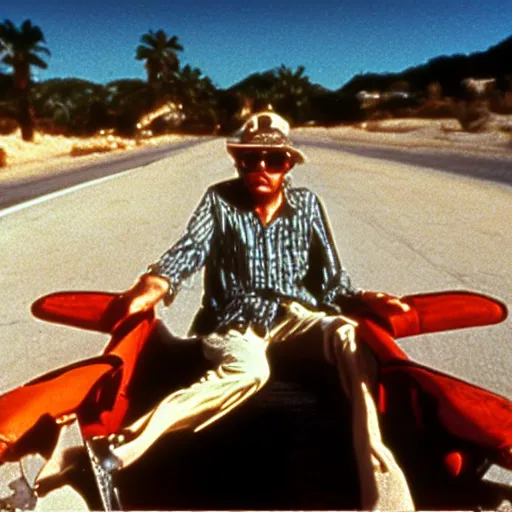 Image similar to bill murray in fear and loathing