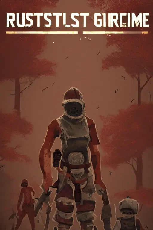 Image similar to Rust game poster