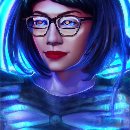 Image similar to vriska serket, 4k, detailed portrait,