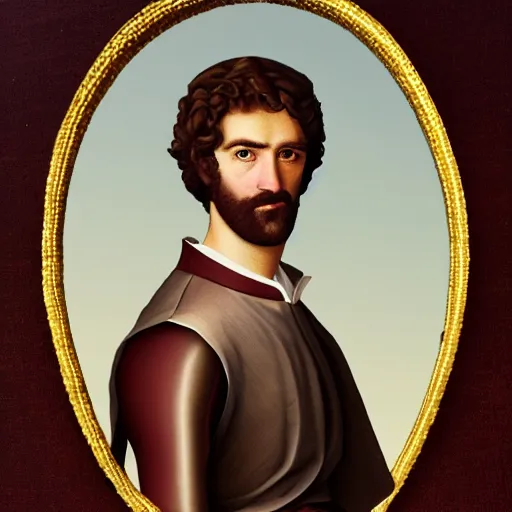 Image similar to rhett mclaughlin portrait in renaissance style