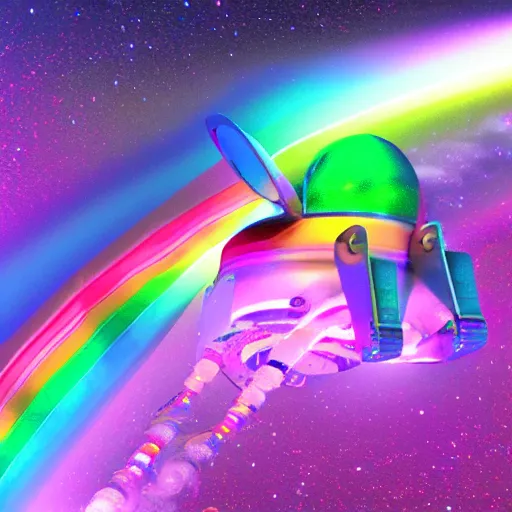 Image similar to 🌈 🚀 🤩, octane 3 d render