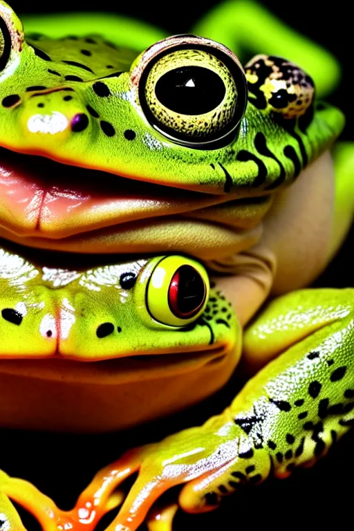 Image similar to real life big mom, pulitzer award, extreme close up, frog eye view technique, captured by nikon d 8 5 0, 4 k, body features, face features, bokeh, anatomy features, object features, by daniel berehulak and adnan abidi and preston gannaway