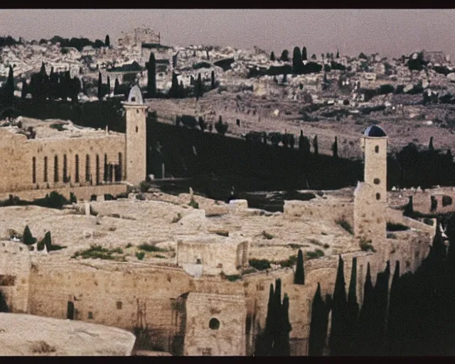 Image similar to vision of jerusalem by tarkovsky