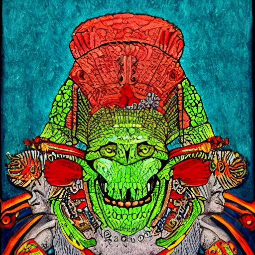 Image similar to portrait of xolotl