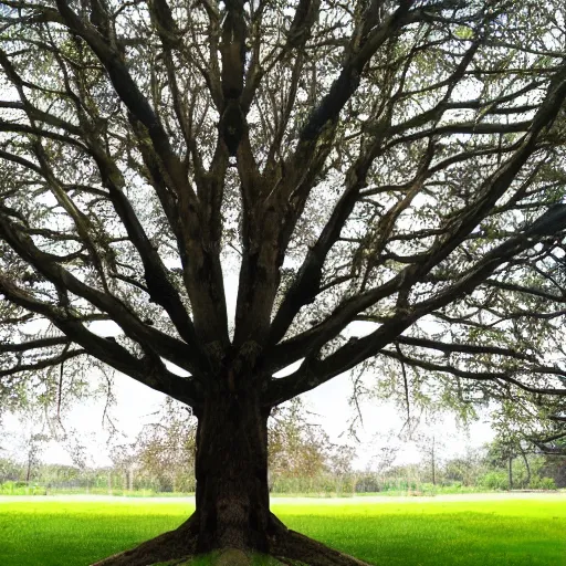 Prompt: symmetrical tree