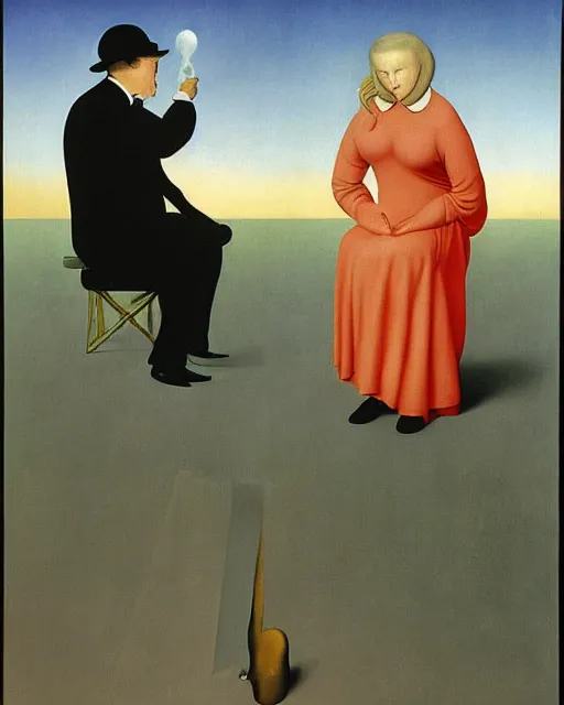 Image similar to master and margaret by carrington, bosch, dali, barlowe, magritte