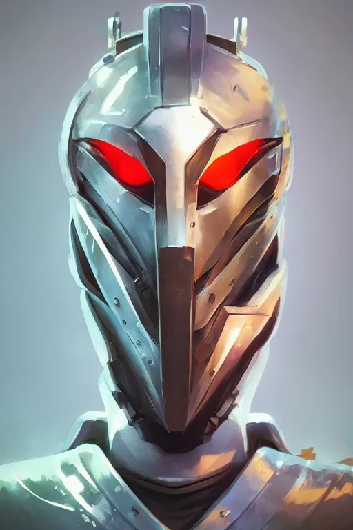 Image similar to epic mask helmet robot ninja portrait stylized as fornite style game design fanart by concept artist gervasio canda, behance hd by jesper ejsing, by rhads, makoto shinkai and lois van baarle, ilya kuvshinov, rossdraws global illumination radiating a glowing aura global illumination ray tracing hdr render in unreal engine 5