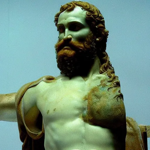 Prompt: Michaelangelo's David with more body hair