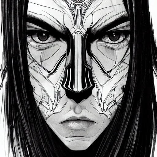Image similar to caius the shadow monarch, beautiful, detailed symmetrical close up portrait, intricate complexity, in the style of artgerm and ilya kuvshinov, cel shaded