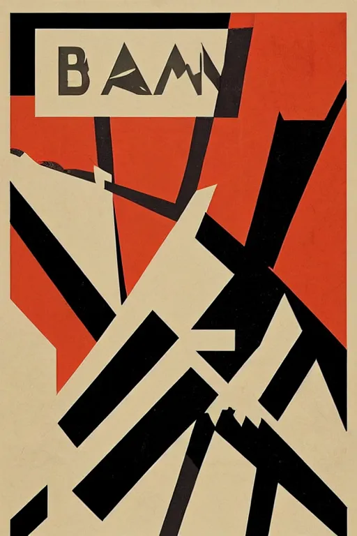 Prompt: a Bauhaus poster of Mad Max