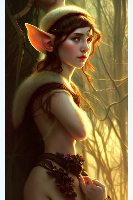 Prompt: beautiful young elf, highly detailed, digital painting, artstation, sharp focus, illustration, art by tan zi and ayanamikodon and alphonse mucha and wlop