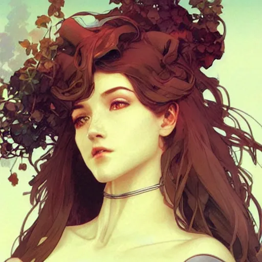 Prompt: female robot, incredibly detailed face, pretty face, true anatomy, art by artgerm and greg rutkowski and alphonse mucha