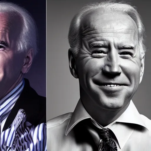 Prompt: tim burton mixed with joe biden, award winning aesthetic photography