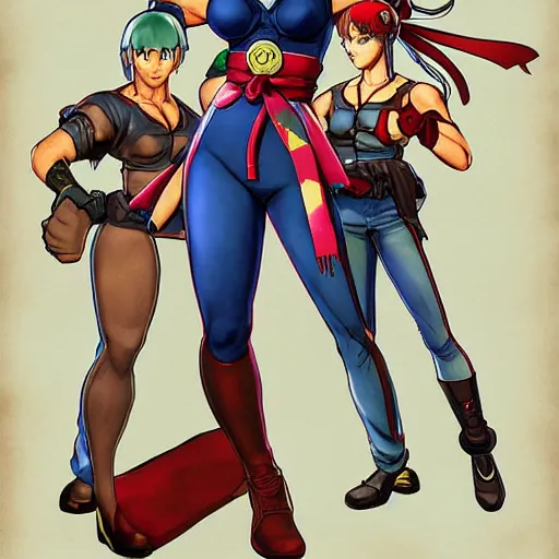 Image similar to Street Fighter\'s Cammy as drawn by Hiroaki Hashimoto, official SNK art