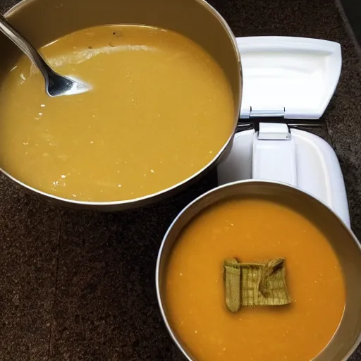 Image similar to toilet filled with soup