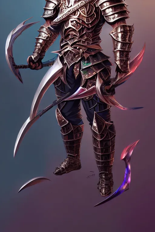 Image similar to Full body character concept art of an anime draconian warrior knight, iridescent scales, cool face, muscular, by Stanley Artgerm Lau, WLOP, Rossdraws, James Jean, Andrei Riabovitchev, Marc Simonetti, and Sakimichan, tranding on artstation