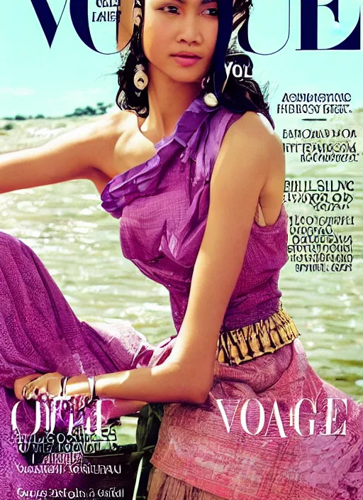 Image similar to Gabriela Silang on the cover of Vogue