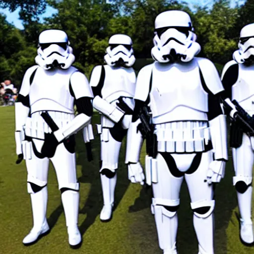 Image similar to stormtroopers at acl festival in high quality