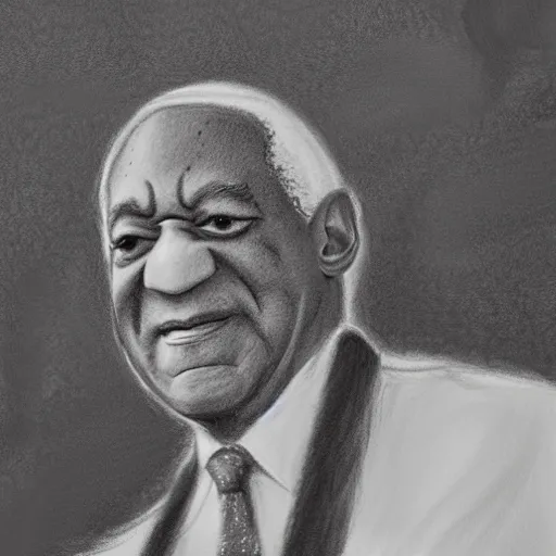 Image similar to bad pencil drawing of bill cosby