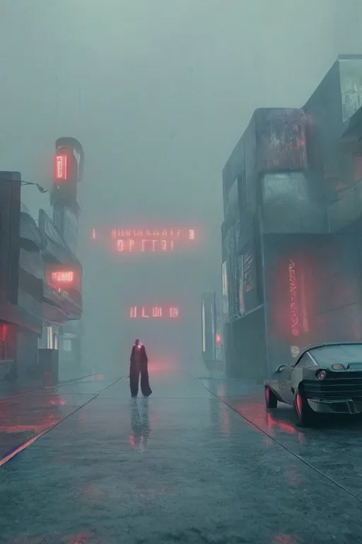 Prompt: Bladerunner 2049 locations by Gregory Crewdson, Matte painting, trending on artstation and unreal engine