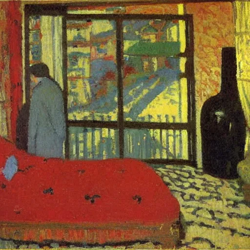 Prompt: a painting in the style of edouard vuillard.