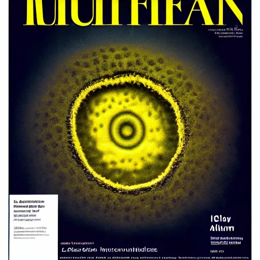 Image similar to tunneling electron microscope image of an alien eukaryote. false color. mit technology review. nature journal cover. nobel prize winning. ultra detailed 8 k tif