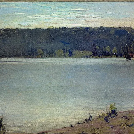 Prompt: lake by isaac levitan