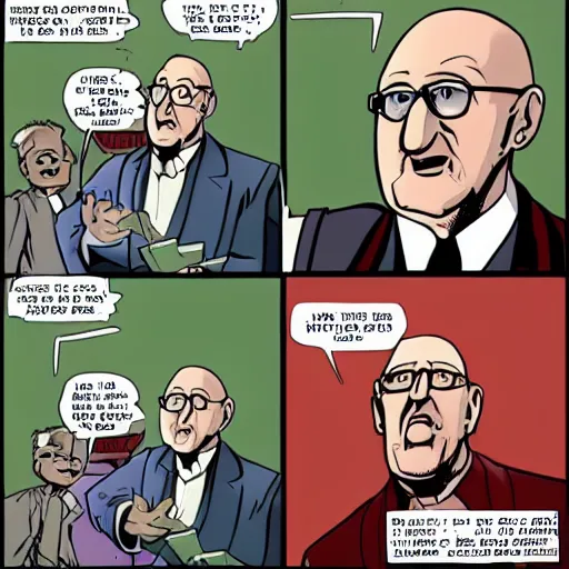 Prompt: uncle junior soprano preaching about armageddon cartoon series