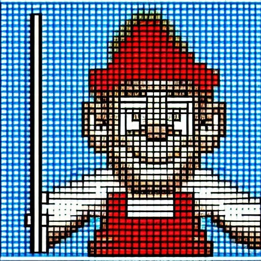 Prompt: Mario. Pixelart