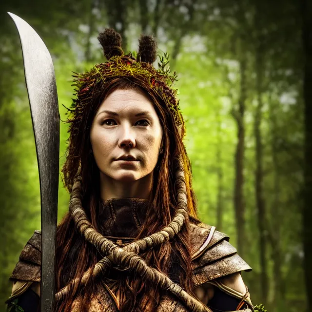 photo of a female druid warrior with earth powers, | Stable Diffusion ...