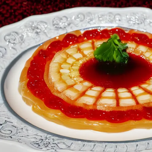 Prompt: aspic on plate