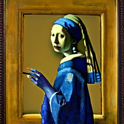 Prompt: Vermeer painting of Cthulhu