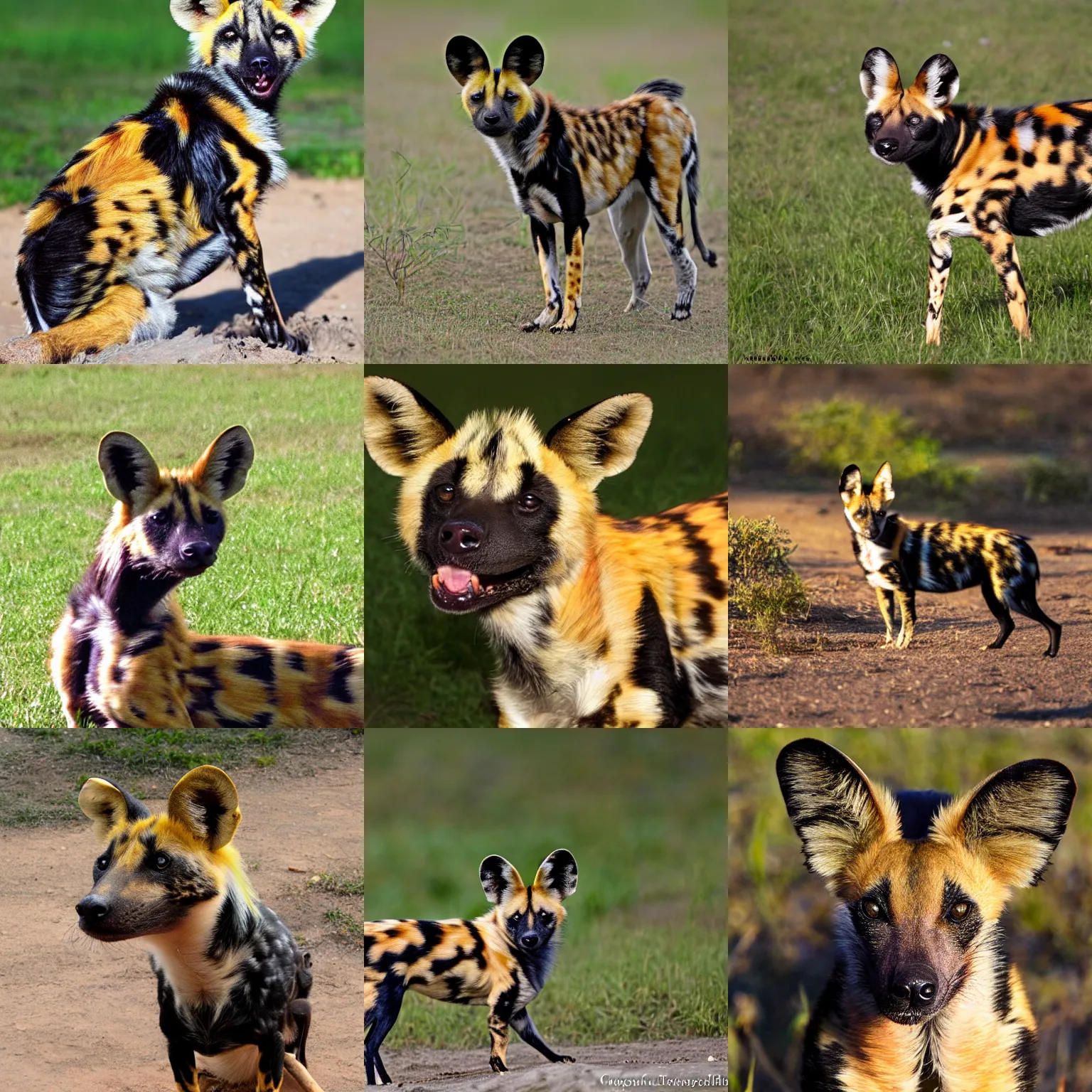 Prompt: My favorite friend, the african painted dog