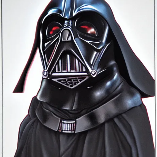 Image similar to Rottweiler as Darth Vader, drawing