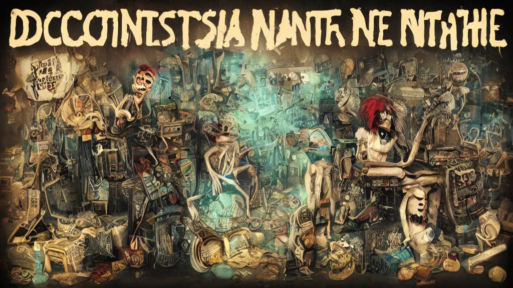 Image similar to decopunk sane infinite nightmare