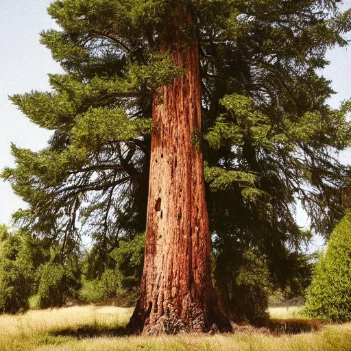 Image similar to photograph of cedar of lebanon shaped like masculine strong man, photography