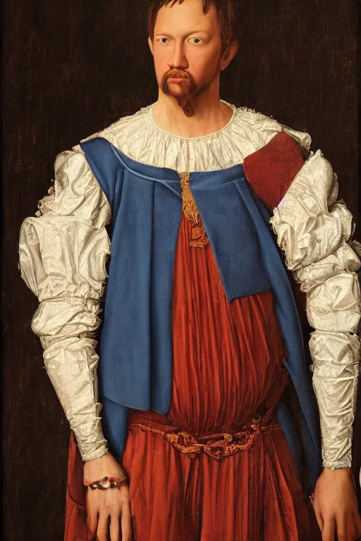 Image similar to le royce hawkins, renaissance portrait