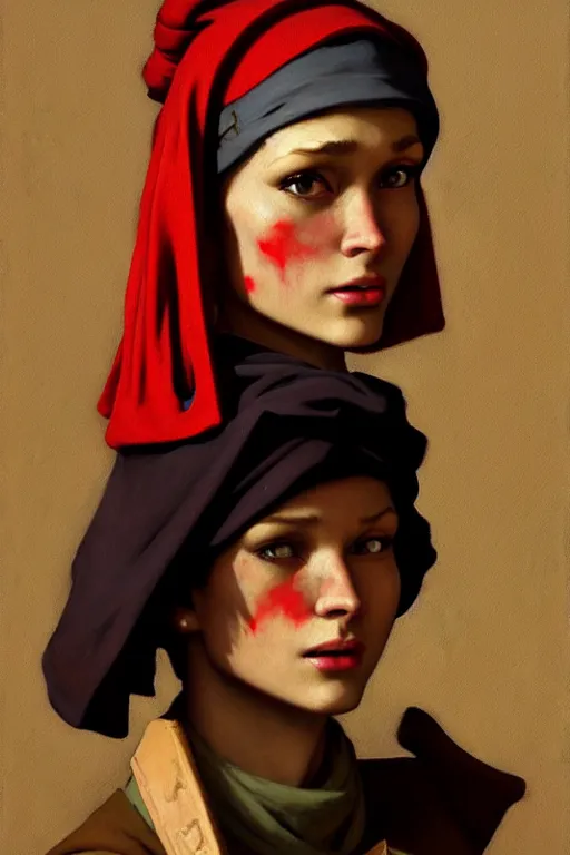 Prompt: team fortress 2 scout the girl with the pearl earring as the team fortress 2 scout team fortress 2 scout team fortress 2 scout, painting by gaston bussiere, katsuya terada, nc wyeth, greg rutkowski, craig mullins, vermeer, frank frazetta, mucha, tom of finland, trending on artstation