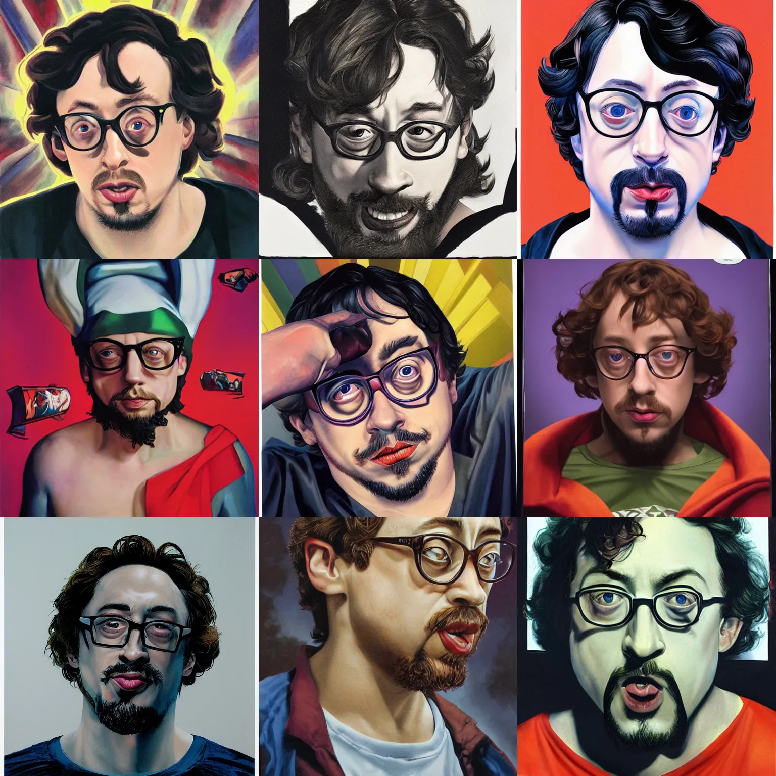 Prompt: Sam Hyde, by Alex Ross