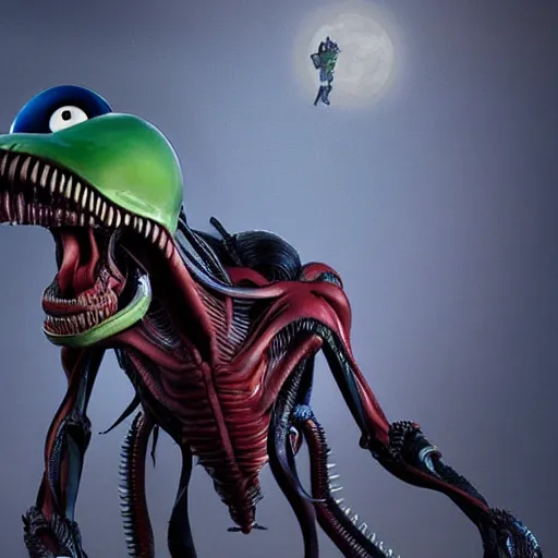 Image similar to xenomorph by pixar