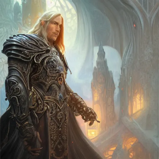 Prompt: ultra realistic illustration of arthas menethil, intricate, elegant, highly detailed, digital painting, artstation, concept art, smooth, sharp focus, illustration, art by artgerm and greg rutkowski and alphonse mucha