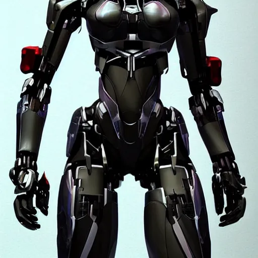 Image similar to a mecha version of a african woman, no irises, very symmetrical face, highly detailed, widow maker, by vitaly bulgarov, by yoji shinkawa, by joss nizzi, by ben procter, by steve jung, metal gear solid, transformers cinematic universe, conceptartworld, pinterest, artstation, unreal engine