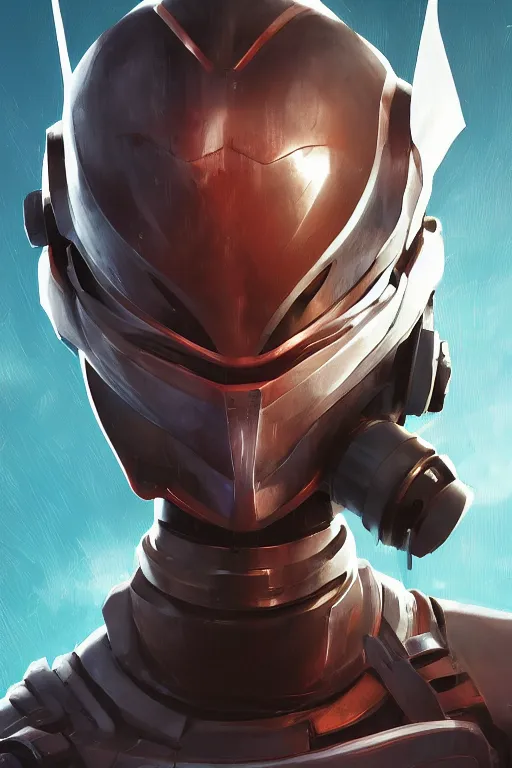 Image similar to epic mask helmet robot ninja portrait stylized as fornite style game design fanart by concept artist gervasio canda, behance hd by jesper ejsing, by rhads, makoto shinkai and lois van baarle, ilya kuvshinov, rossdraws global illumination radiating a glowing aura global illumination ray tracing hdr render in unreal engine 5