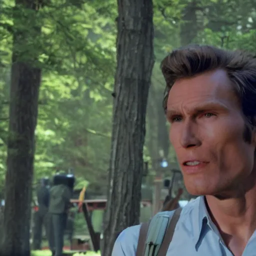 Image similar to Live Action Still of Jerma985 in Dirty Harry, real life, hyperrealistic, ultra realistic, realistic, highly detailed, epic, HD quality, 8k resolution, body and headshot, film still