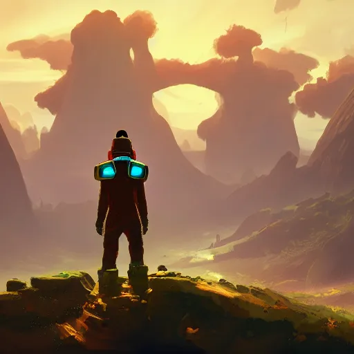 Image similar to gek enjoying nipnip digital art in the style of greg rutkowski and craig mullins, 4 k