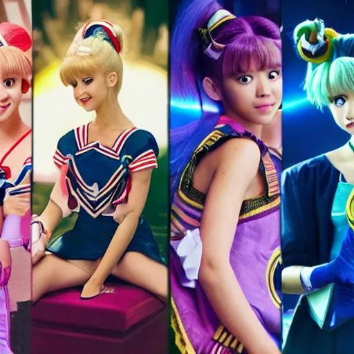Image similar to Set photograph from Netflix’s live action Sailor Moon adaption