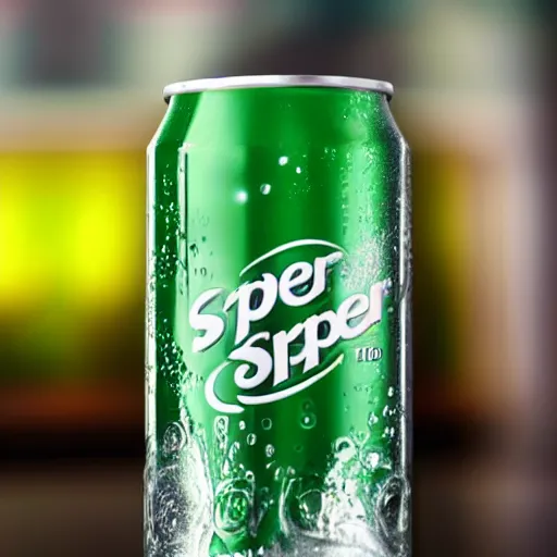 Prompt: a can of sprite, hd photograph