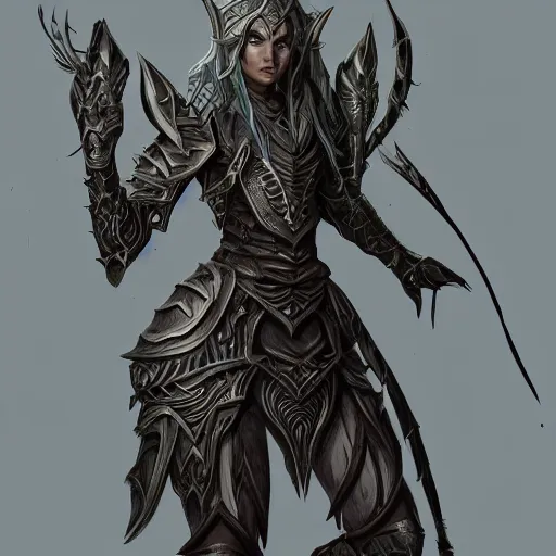Prompt: ancient hybrid majestic elf warrior armor concept art, intricate artwork masterpiece, very coherent artwork, cinematic, very coherent artwork, trending on cg society, ultra high quality model, production quality cinema model, high detail chromatic ink outline, octane render, hyper realism, high detail, octane render, High contrast, highly detailed black ink outline